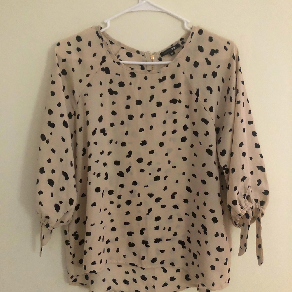 Printed 3/4 sleeves blouse
